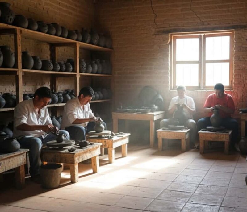 Tour Oaxaca Antigua: Monte Albán, Alebrijes & Artesanías - Discovering Black Clay Pottery in San Bartolo Coyotepec