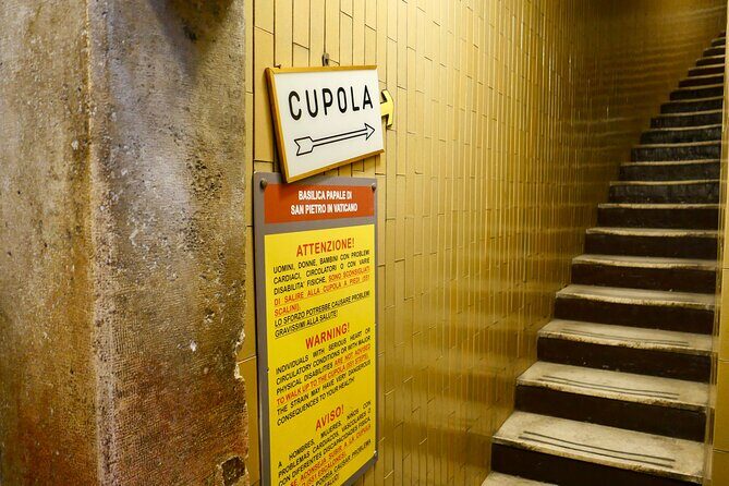 Tour of St Peter's Basilica with Dome Climb and Grottoes in a Small Group - Frequently Asked Questions