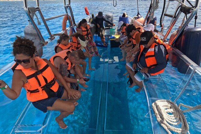 Transparent Boat Tour Cozumel Snorkel, 2 Drinks - FAQs