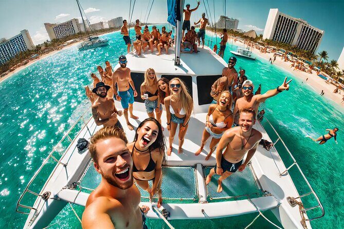 Trip to Isla Mujeres by Catamaran, with snorkeling and drinks - Key Points