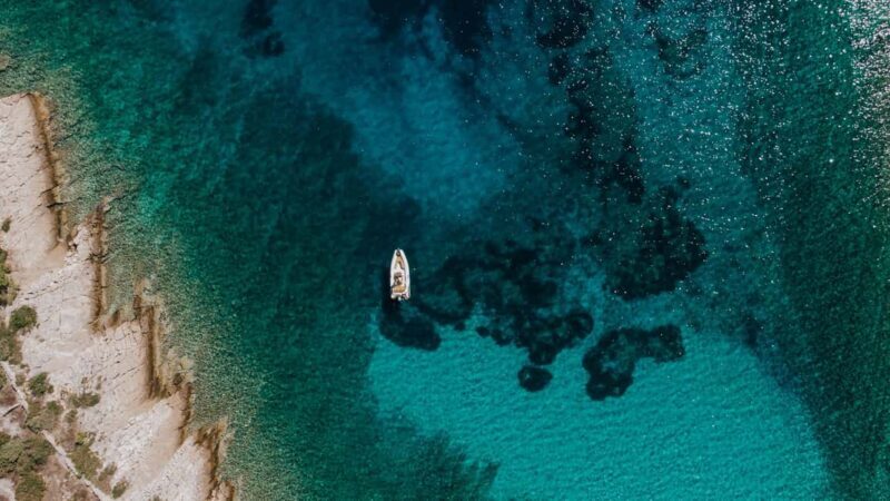 Trogir, Blue Lagoon and olta (shipwreck) Private Boat Tour - The Sum Up