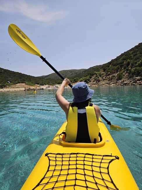 Tuerredda: Guided Kayak Tour - The Itinerary in Detail