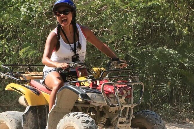 Tulum ATVs, Ziplines & Cenote Expedition, from Playa del Carmen - Delicious Local Fajita Lunch