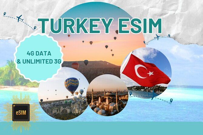 Turkey eSIM (3-30 days, up to 20GB) - Unlock Seamless Connectivity with the Turkey eSIM