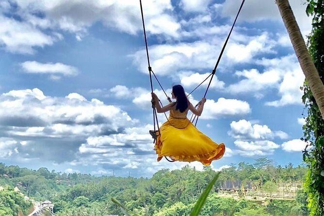 Ubud Hype: Jungle Swing, Bird Nest, Ayung River Rafting with Transport & Lunch - Key Points