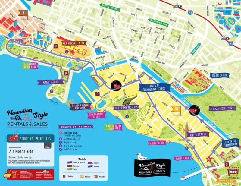 Uluniu Ave: Waikiki Scoot Coupe Rental Ala Moana & Kaka'ako - Frequently Asked Questions