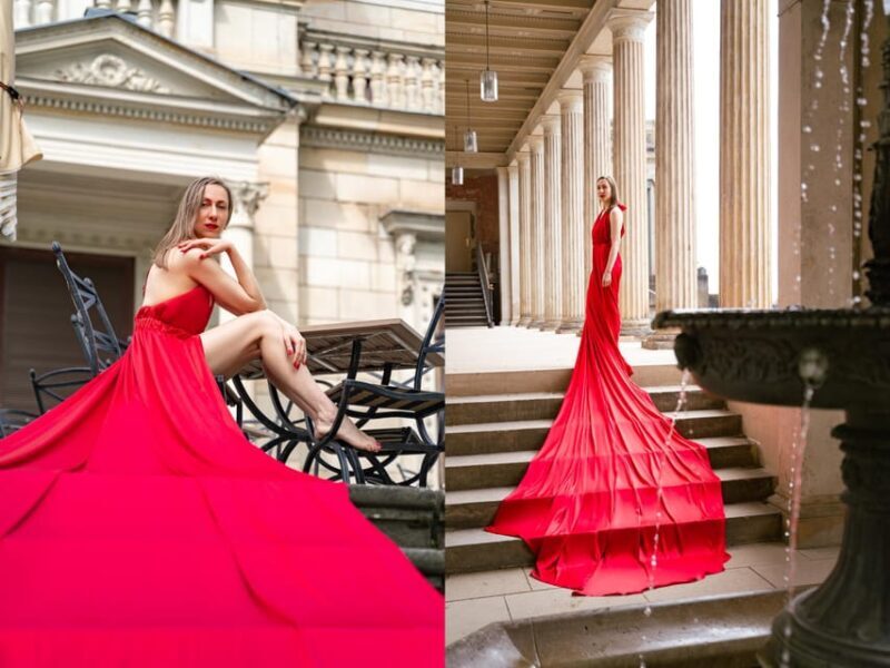 Unique flying dress photo shooting in Berlin - Unique Flying Dress Photo Shooting in Berlin