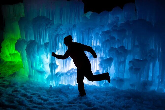 Utah Ice Castles Artesian Dairy Cheese Farm and Utah Crater - Utah Ice Castles