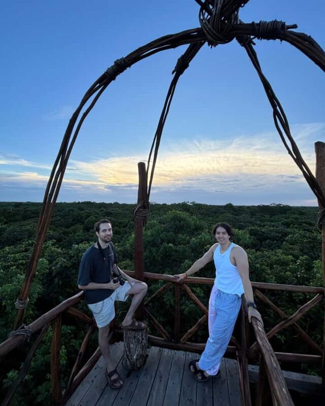 Valladolid: Sunset jungle viewpoint and cenote swim - Key Points