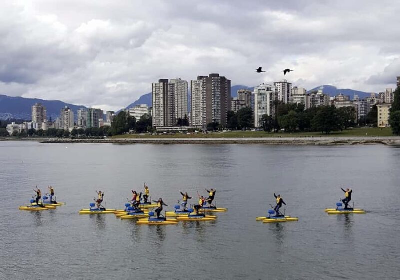 Vancouver: Water Bike Rental in False Creek - An Introduction to Water Biking in False Creek