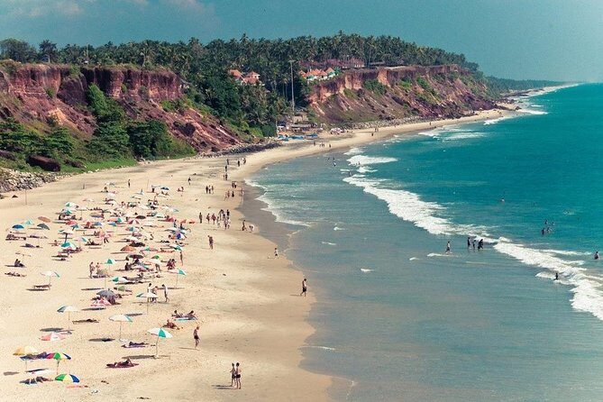 Varkala beach day trip from Trivandrum/Kovalam - Scenic Kappil Lake and the Arabian Sea