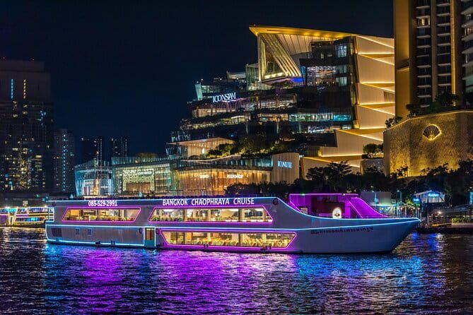 Vela Dinner Buffet Cruise with Bangkok Night Views and Shows - FAQ