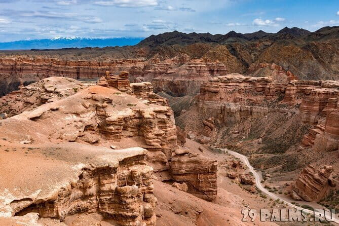 View to Khan Tengri peak, Charyn canyons and spruce forest - A Closer Look at the Itinerary