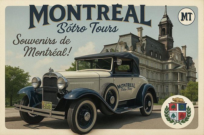 Vintage 1930 convertible! Old Montreal Tour-Private Guide -70 min - FAQ