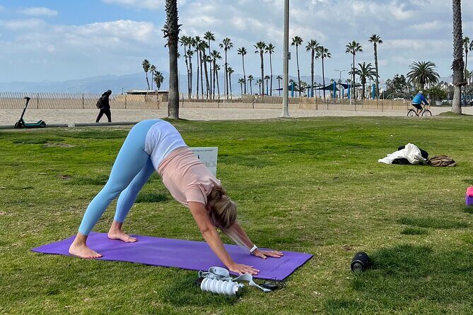 Vinyasa Yoga Class on the Beach in Santa Monica in French - An In-Depth Look at the Experience