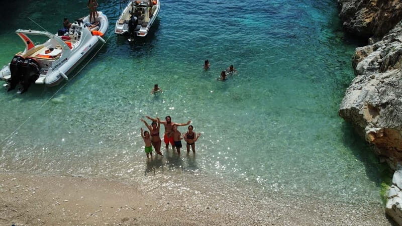 Vlorë: Speedboat Trip to Grama Bay w/ Snorkeling & Swimming - The Sum Up