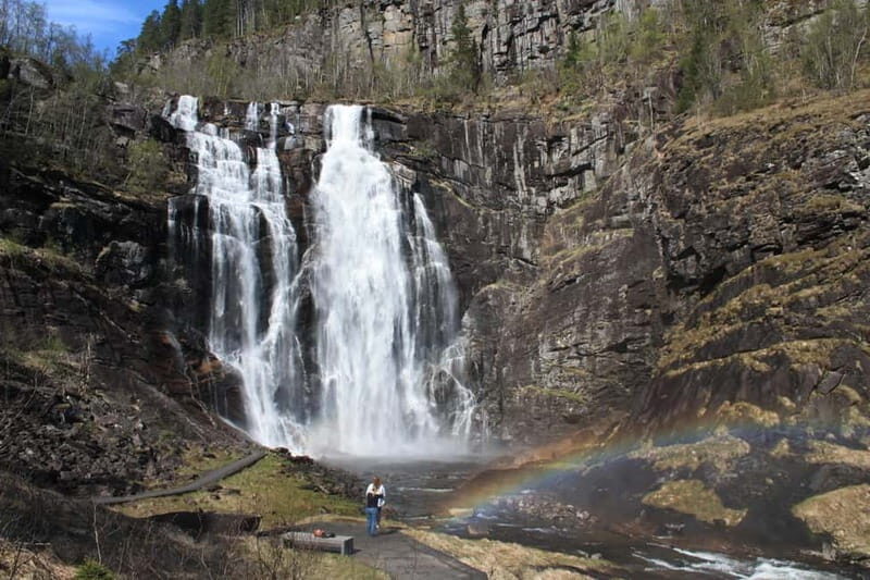 Vøringsfossen Waterfall  the Grand tour of Hardanger Fjord - Visiting Steinsdalsfossen