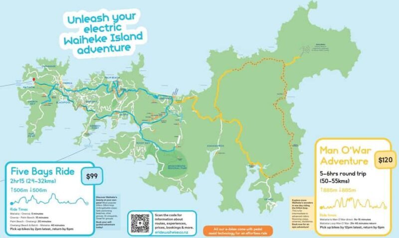Waiheke Island: Premium eBike Adventure & Self-Guided Tour - FAQs