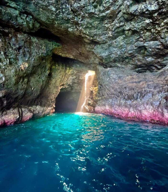 Waimea: N Pali Coast Zodiac Raft Sea Caves + Snorkel - The Cave Exploration