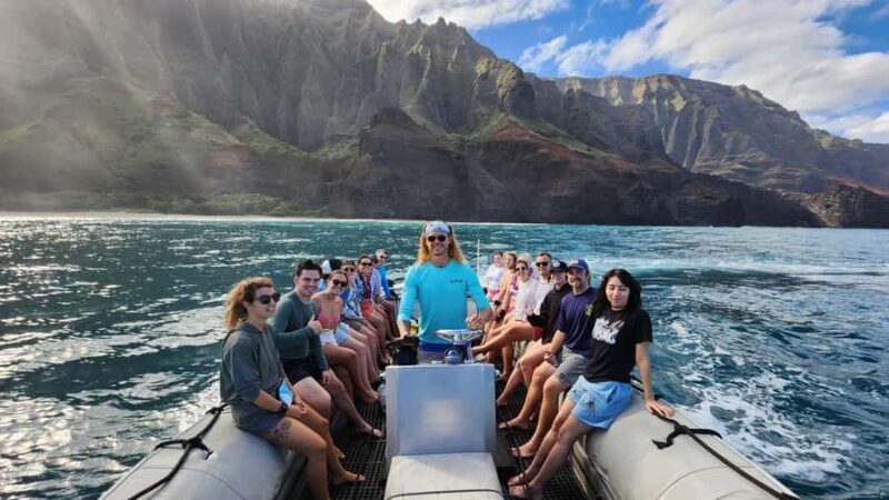 Waimea: N Pali Coast Zodiac Raft Sea Caves + Snorkel - Food and Refreshments