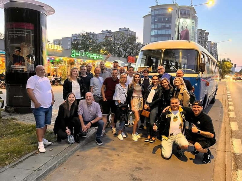 Warsaw: "Cheers on Wheels" Vodka Tasting Tour by Retro Bus - Key Points