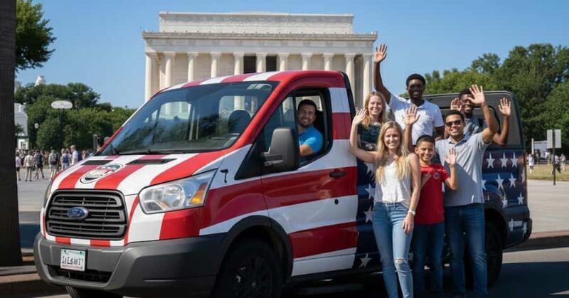 Washington DC History&Monuments Open Air Minibus Guided Tour - The Small Details Make a Difference