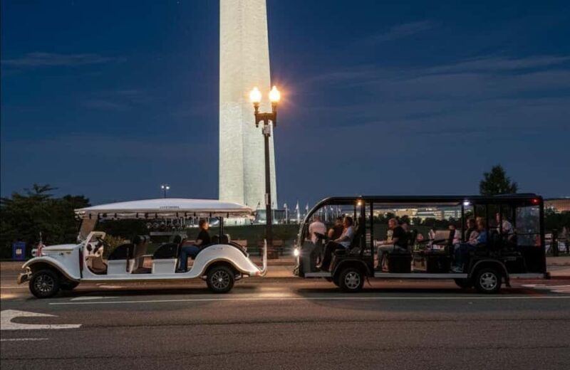 Washington DC: Monuments Moonlight Guided Electric Cart Tour - An Accessible Introduction to D.C.’s Nighttime Landmarks