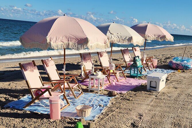 West Palm Beach Day: Umbrella, Chairs, Yeti, JBL Speaker, Towels+ - FAQ