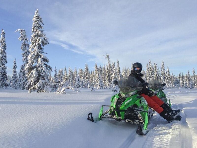 Wilderness Tour with Snowmobile & Ice Fishing - Key Points