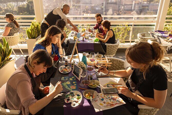 Wine and Canvas Club of Rome - An Artistic Spin on Rome’s Scenic Views