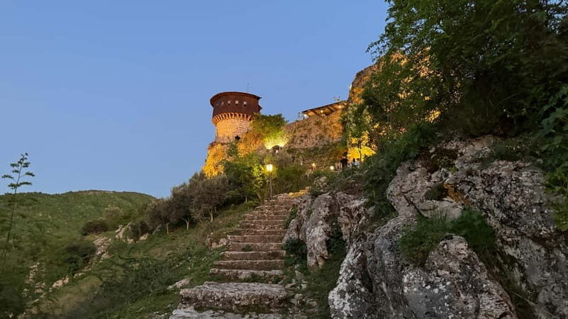 Wonderful Sunset and Dinner in the Castel Of Petrela - The Sum Up