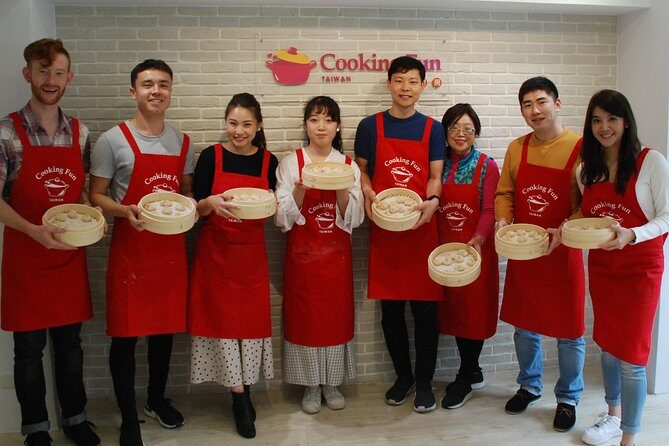 Xiao Long Bao, Chicken vermicelli with mushroom and sesame oil, Tofu strips salad, Bubble milk tea. Taiwan Traditional Delicacies Experience-A (Taipei Cooking Class) - A Deep Dive into the Cooking Experience