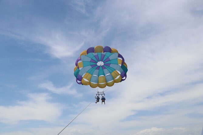 Xtreme H2o Parasailing Departing Adjacent to Crab Island - Key Points