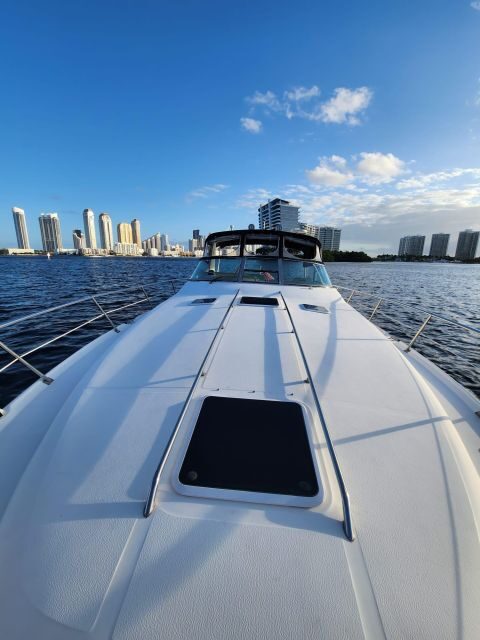 Yacht cruise Biscayne Bay, Miami Beach and Sand bar. 42Ft - The Sum Up