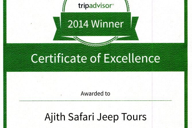 Yala Camping by Ajith Safari All Inclusive - Practical Details