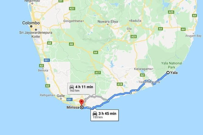 Yala City to Mirissa City Private Transfer - Practical Details and Tips