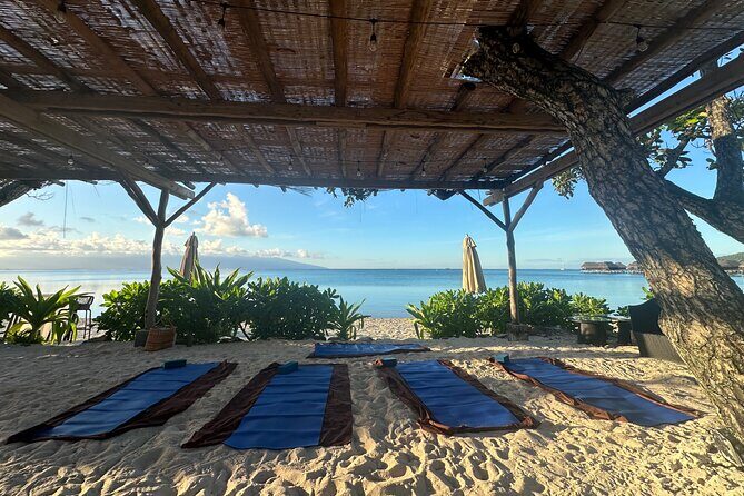 Yoga at sunrise at Sofitel Moorea, overlooking Tahiti - Introduction