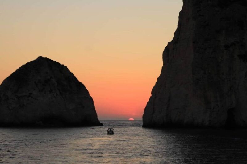 Zakynthos: Mizithres Sunset Cruise with Swimming & Turtles - Key Points