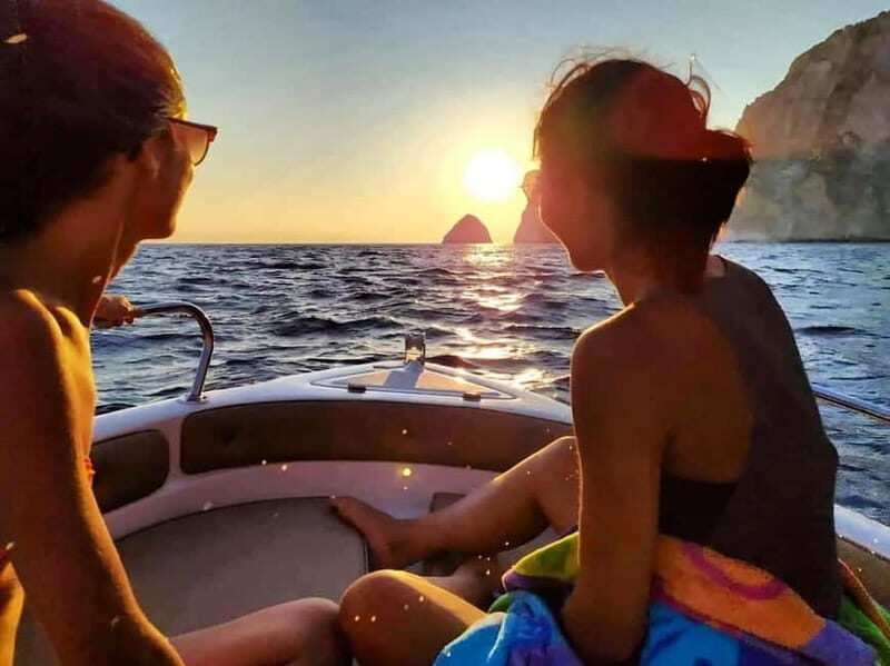 Zakynthos Private Sunset Boat: Keri Caves & Mizithres (max5) - Key Points