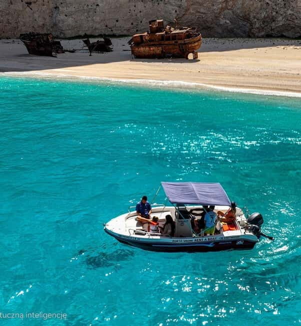 Zakynthos: Shipwreck and Caves Boat Rental Without Skipper - Key Points