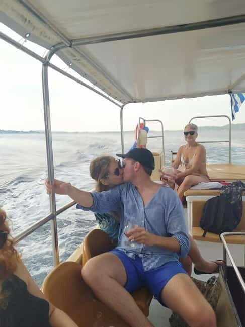 Zakynthos: Sunset Cruise to Myzithres with Wine & transfer - Keri Caves and Coastal Views