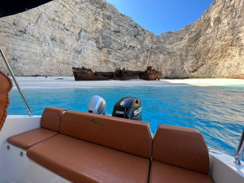 Zante Private Cruise to Shipwreck Beach & Blue Caves (max 9) - Key Points
