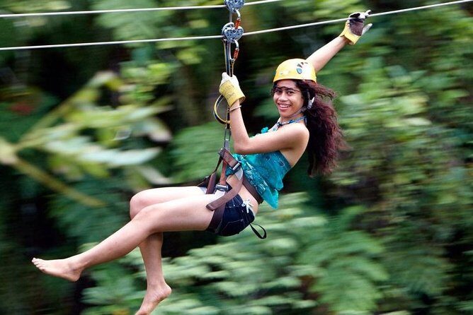 Zip line ex Intercontinental Fiji with return private transfers - Key Points